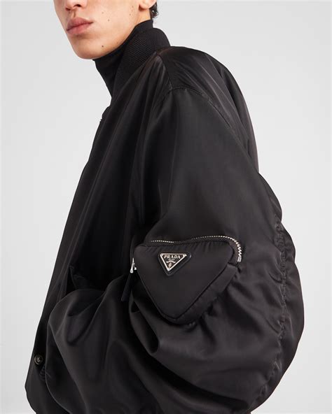 prada bomber jacket women|prada nylon bomber jacket.